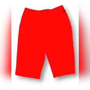 White Stag Womans Shorts Red Knee Length Size 12 Regular Average